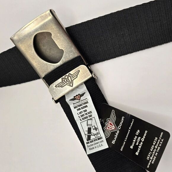 Buckle Down Harry Potter The New York Ghost Mens Belt Black White Cut To Size - Picture 3 of 8